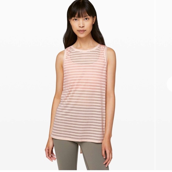 lululemon athletica Tops - #174- LULULEMON-Meet Halfway Tank
Striped -NWT